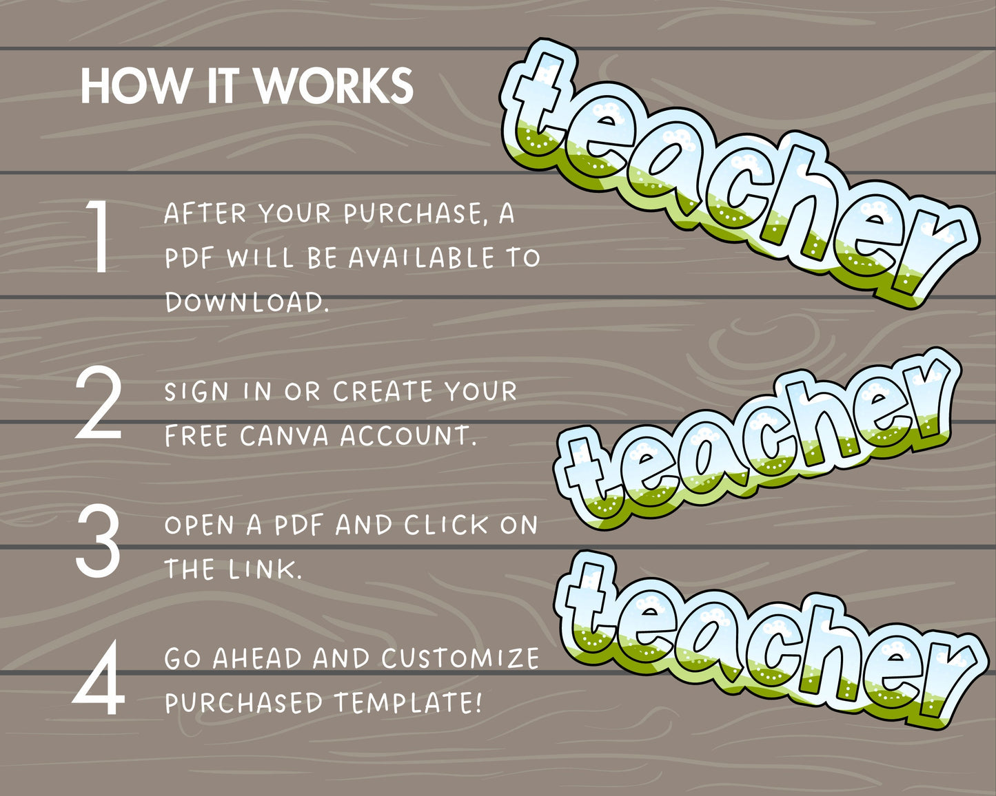 Design Your Own Teacher Design, Teacher Design Template, Drag and Drop Canva Frame, Editable Canva Frame, Colorful Teacher, School Spirit