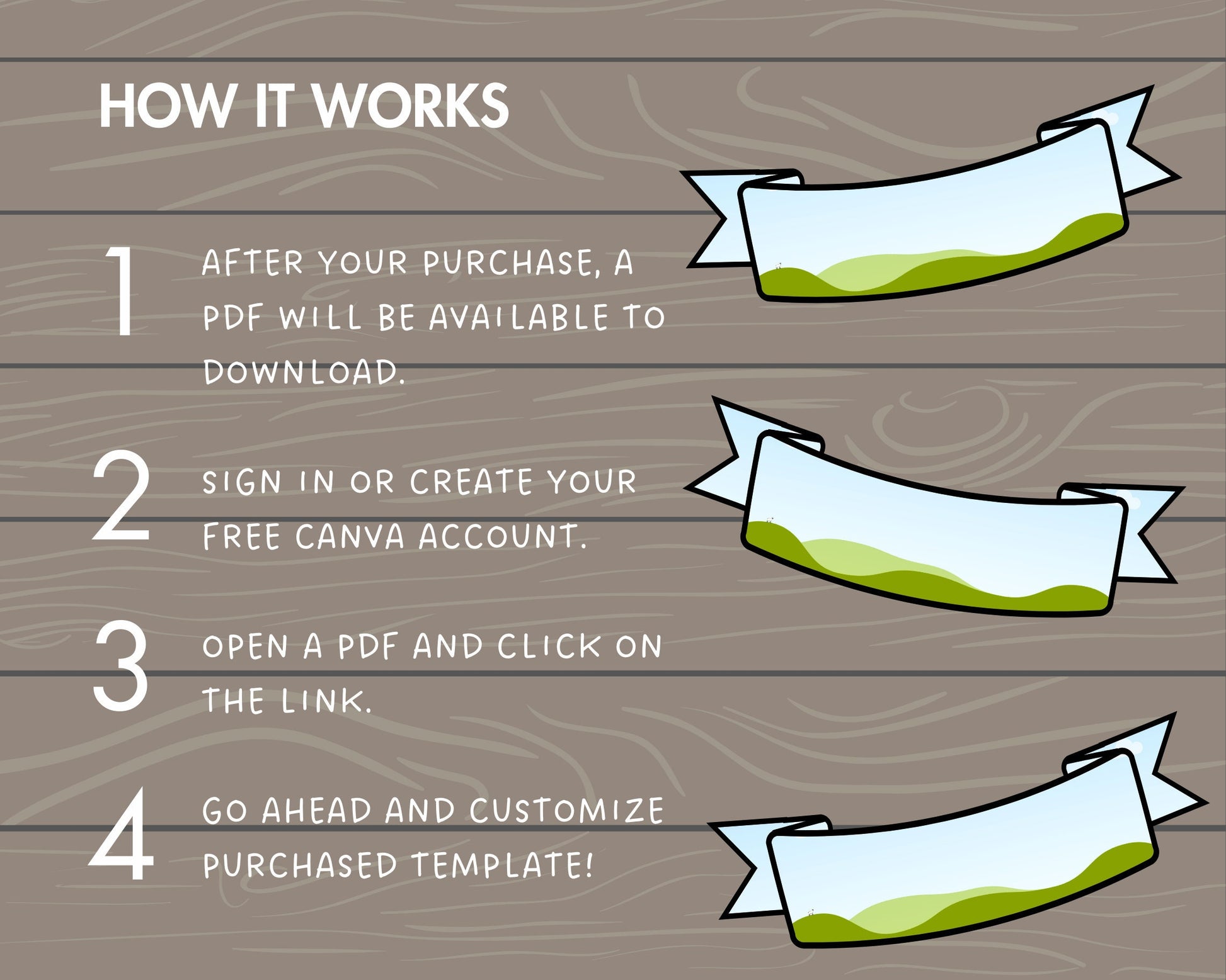 Design Your Own Ribbon Banner Canva Frames, Banner Canva Templates, Drag and Drop, Canva Frames Bundle, Editable Banner, Sublimation Design