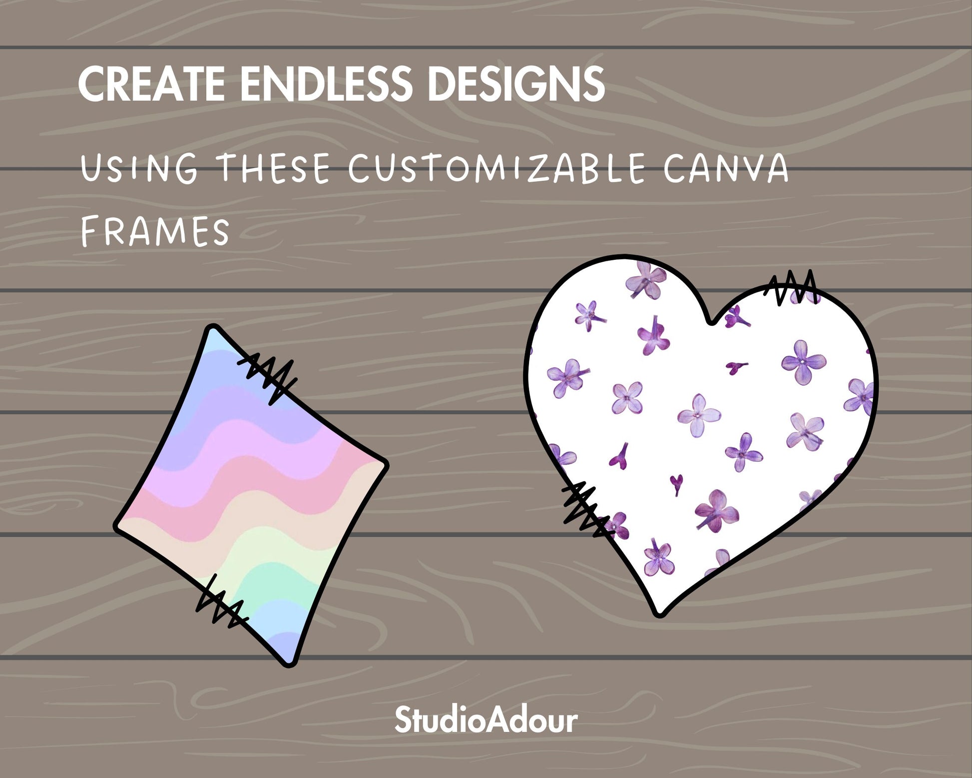 Design Your Own Playing Cards Symbols Canva Frames, Card Game Symbols Canva Template, Drag and Drop, Doodle Card Symbols, Playing Card Suit