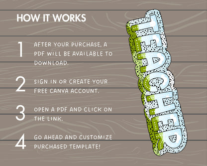 Design Your Own Teacher Design, Teacher Design Template, Drag and Drop Canva Frame, DIY Teacher Canva Frame, Dalmatian Dots, Dalmatian Spot