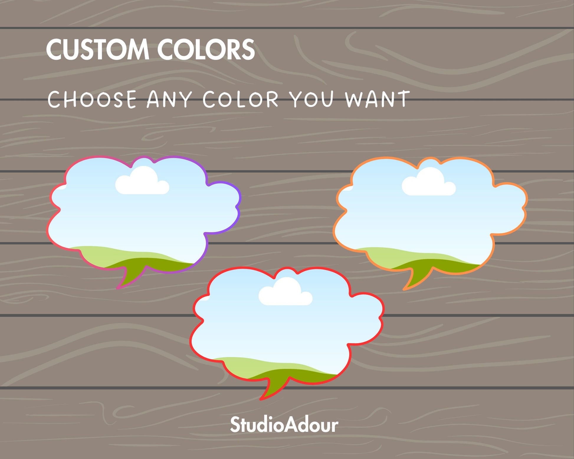 Design Your Own Chat Bubble Canva Frame, Editable Text Bubble Template, Canva Frames Bundle, Drag and Drop, Cartoon Chat Clouds, Comic Text