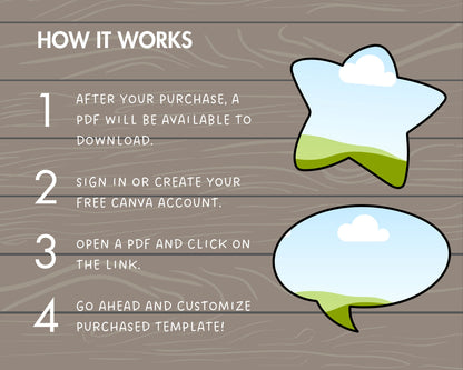 Design Your Own Chat Bubble Canva Frame, Editable Text Bubble Template, Canva Frames Bundle, Drag and Drop, Cartoon Chat Clouds, Comic Text
