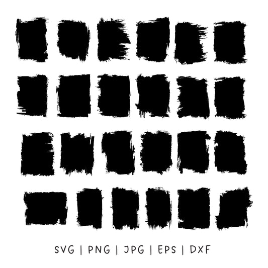 Distressed SVG, Distressed Brushed Shapes, Bleach Effect, Distressed Edge, Grunge Page Silhouette, Brush Strokes Background ,Commercial Use