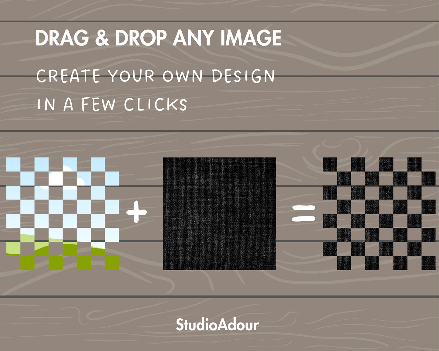 Design Your Own Checkered Canva Frames, Check Background Canva Template, Drag and Drop, Seamless Checkered Pattern, Checkered Bundle