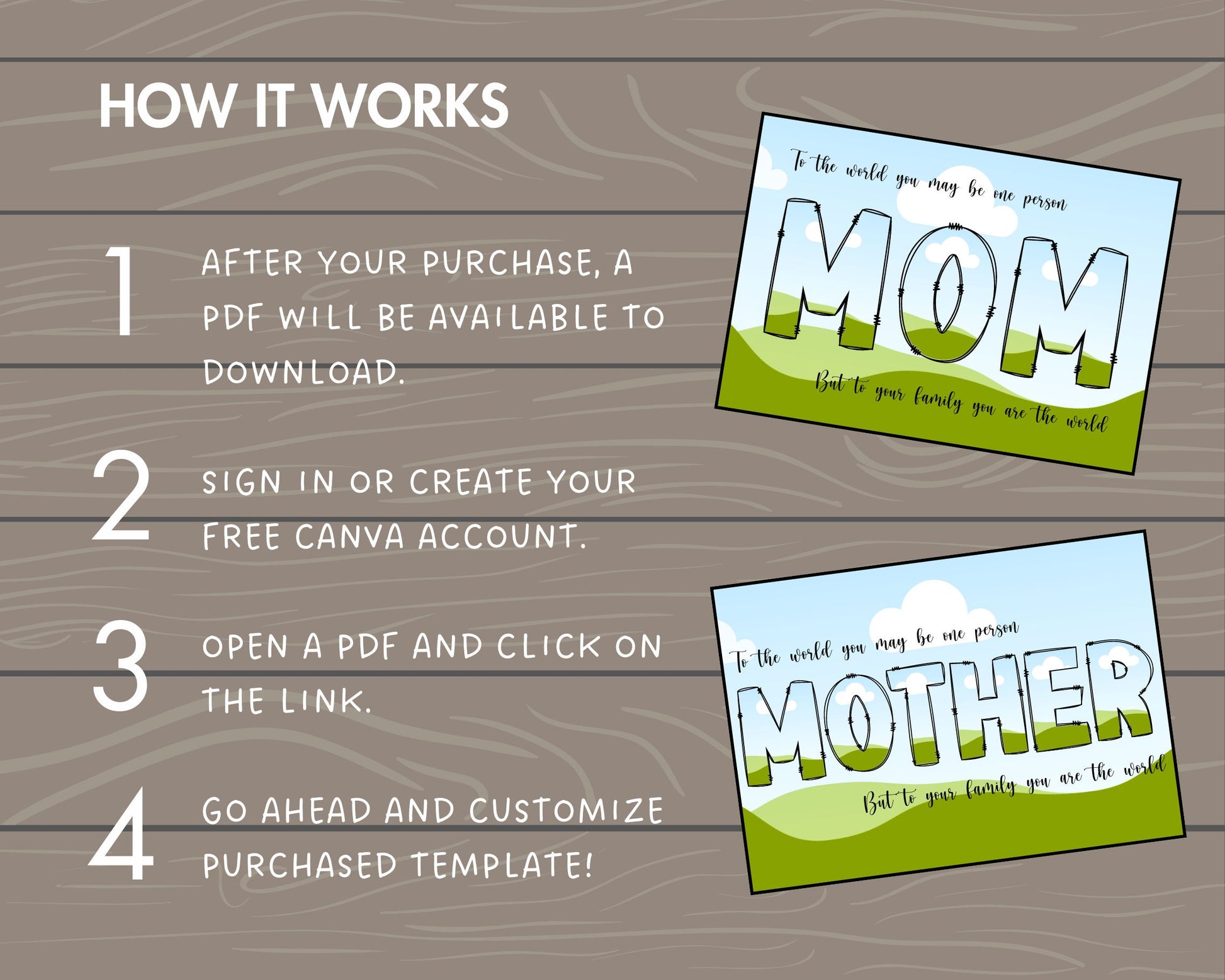 Design Your Own Mama Canva Frames, Mother's Day Canva Template, Drag and Drop, Editable Canva Doodle Mom, Doodle Mama Bundle, Mom Quote