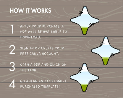 Design Your Own Doodle Starts on Canva, Star Canva Template, Drag and Drop, Editable Canva Frames, Stars Bundle, Night Star, Christmas Star