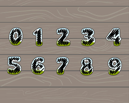 Design Your Own Scribble Letters on Canva, Doodle Alphabet Canva Template, Easy Drag and Drop, Editable Hand-Drawn Letters & Numbers, PNG