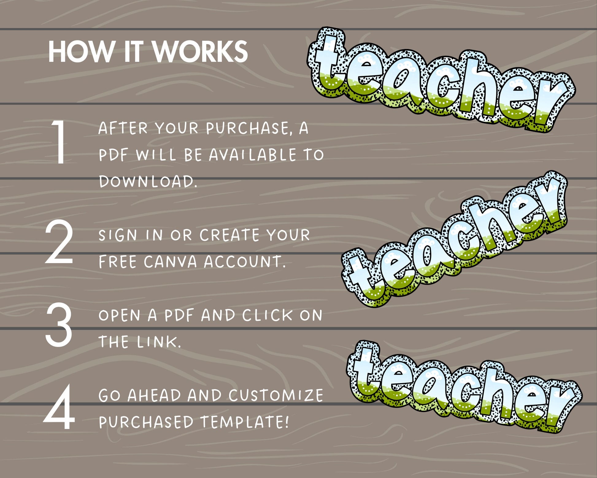 Design Your Own Teacher Design, Teacher Design Template, Drag and Drop Canva Frame, DIY Teacher Canva Frame, Dalmatian Dots, Dalmatian Spot