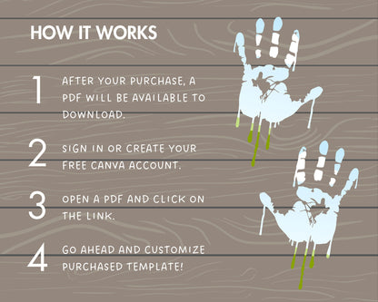Design Your Own Hand Print Canva Frames, Human Hand Canva Template, Drag and Drop, Canva Frames Bundle, Editable Double Hands, School Art