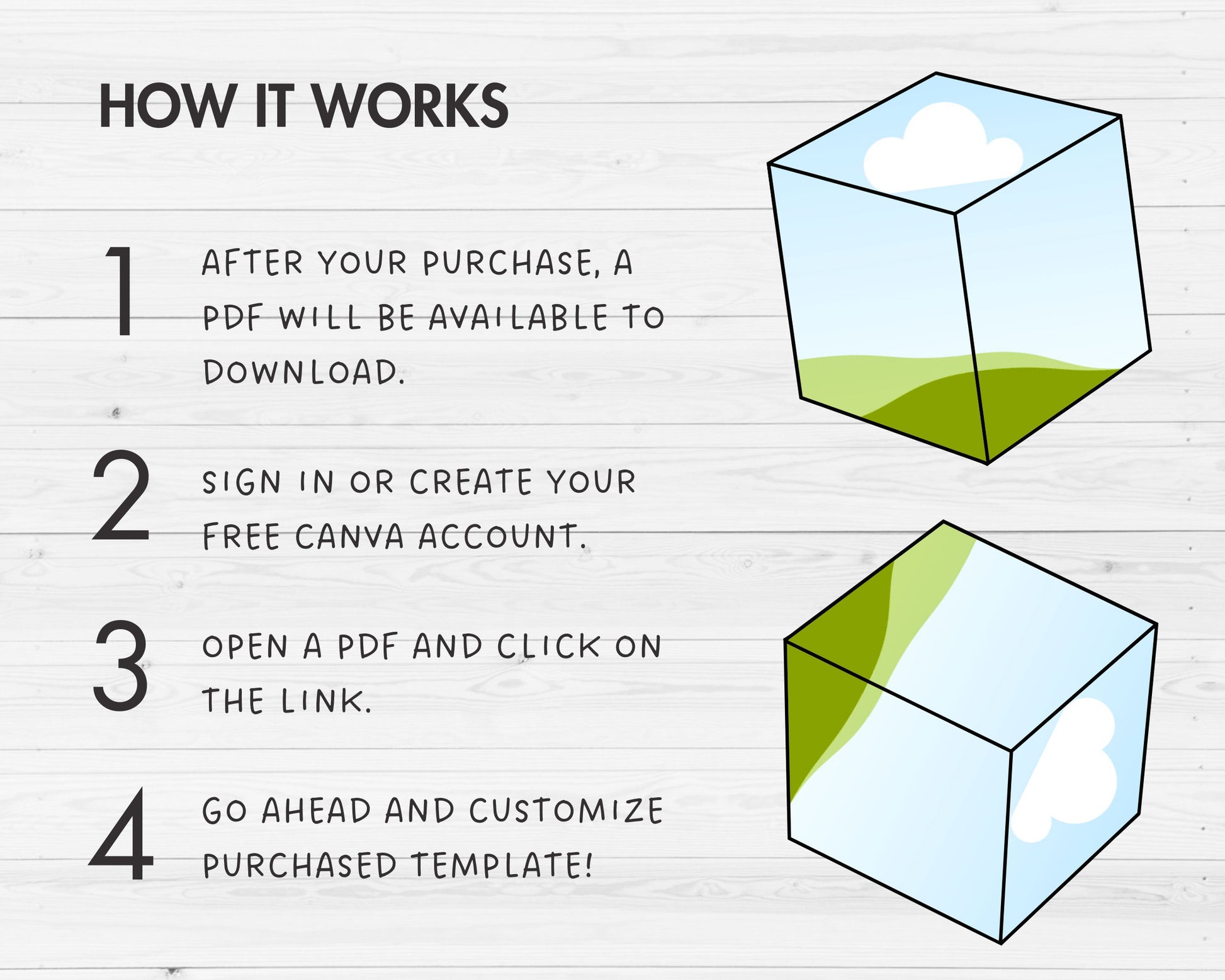 Design Your Own Cube Canva Frames, 3D Cube Canva Template, Geometric Canva Frames, Square Outline, Block Shapes, 3D Box, Sublimation Design