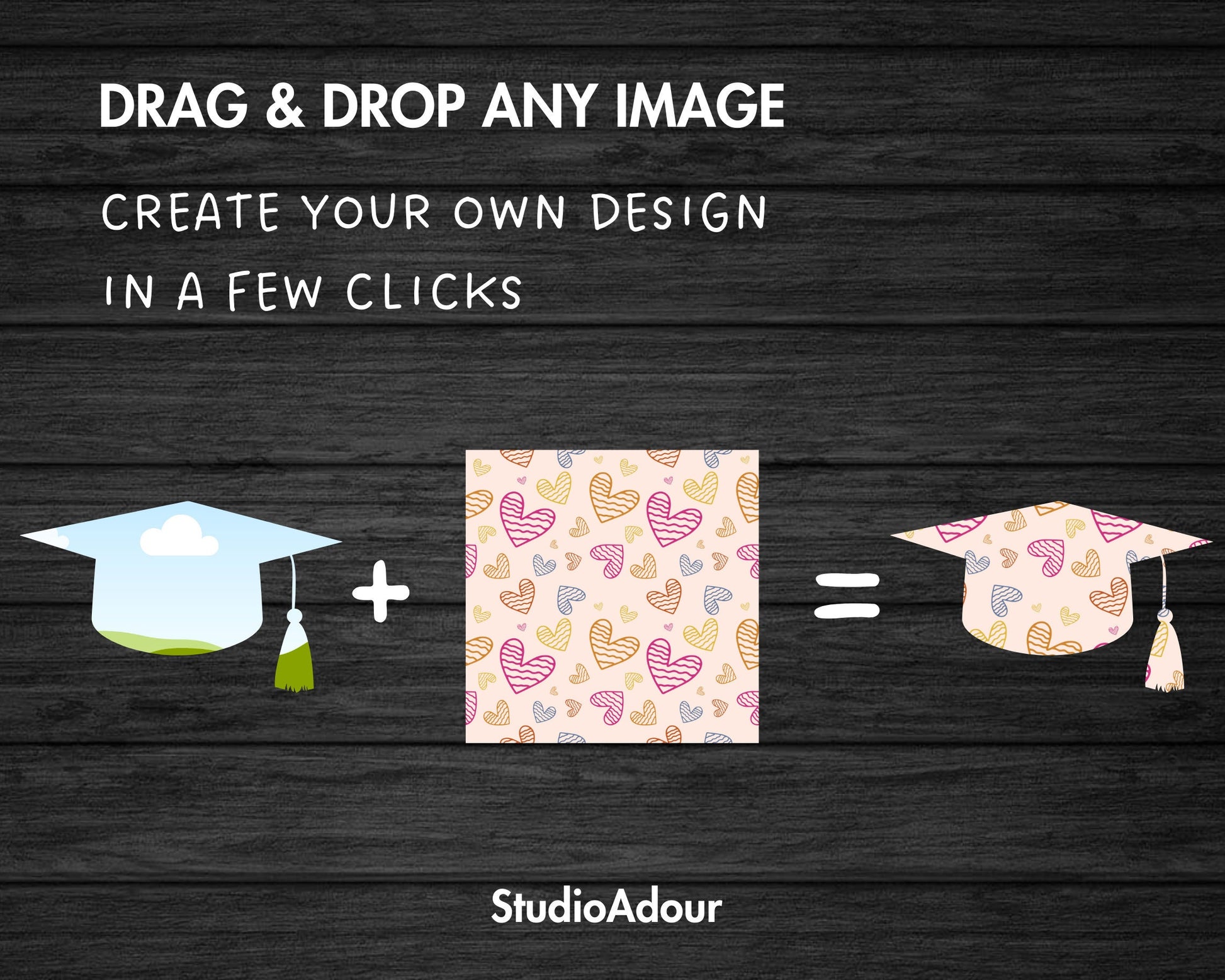 Design Your Own Graduation Cap on Canva, Editable Canva Template, Canva Frames Bundle, Graduate Clipart, Class of 2023, Sublimation Design