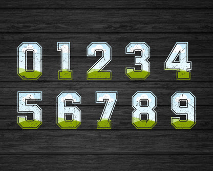 Design Your Own Varsity Distressed Alphabet on Canva, Canva Frames Bundle, Drag and Drop, Editable Sport College Letters Canva Template