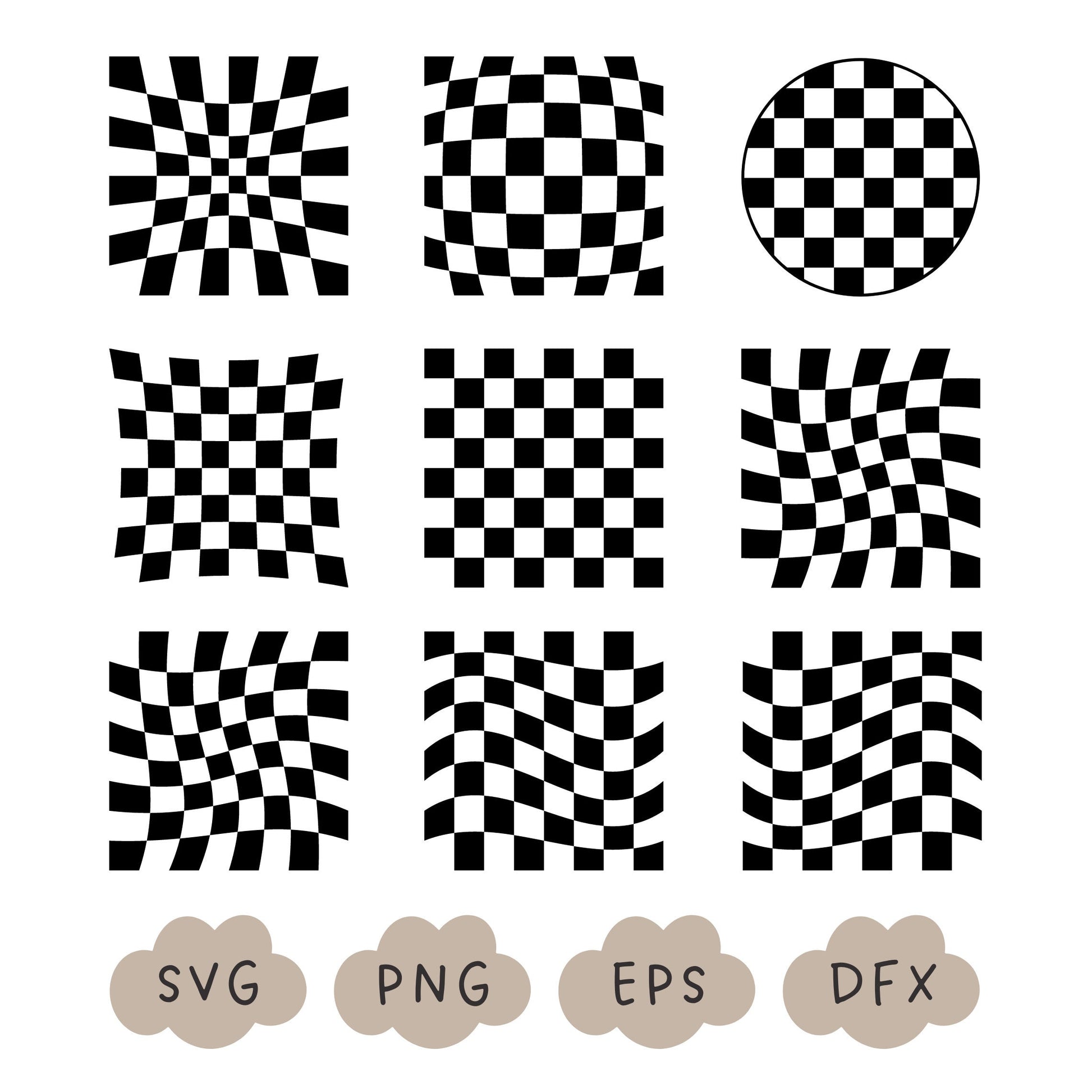 Checkered Bundle SVG, Checkered Pattern, Checkered Sublimation Design, Checkered Background, Checkerboard SVG, Check Clipart, Commercial Use