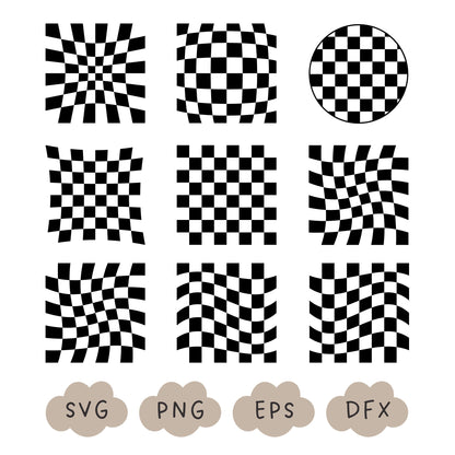 Checkered Bundle SVG, Checkered Pattern, Checkered Sublimation Design, Checkered Background, Checkerboard SVG, Check Clipart, Commercial Use