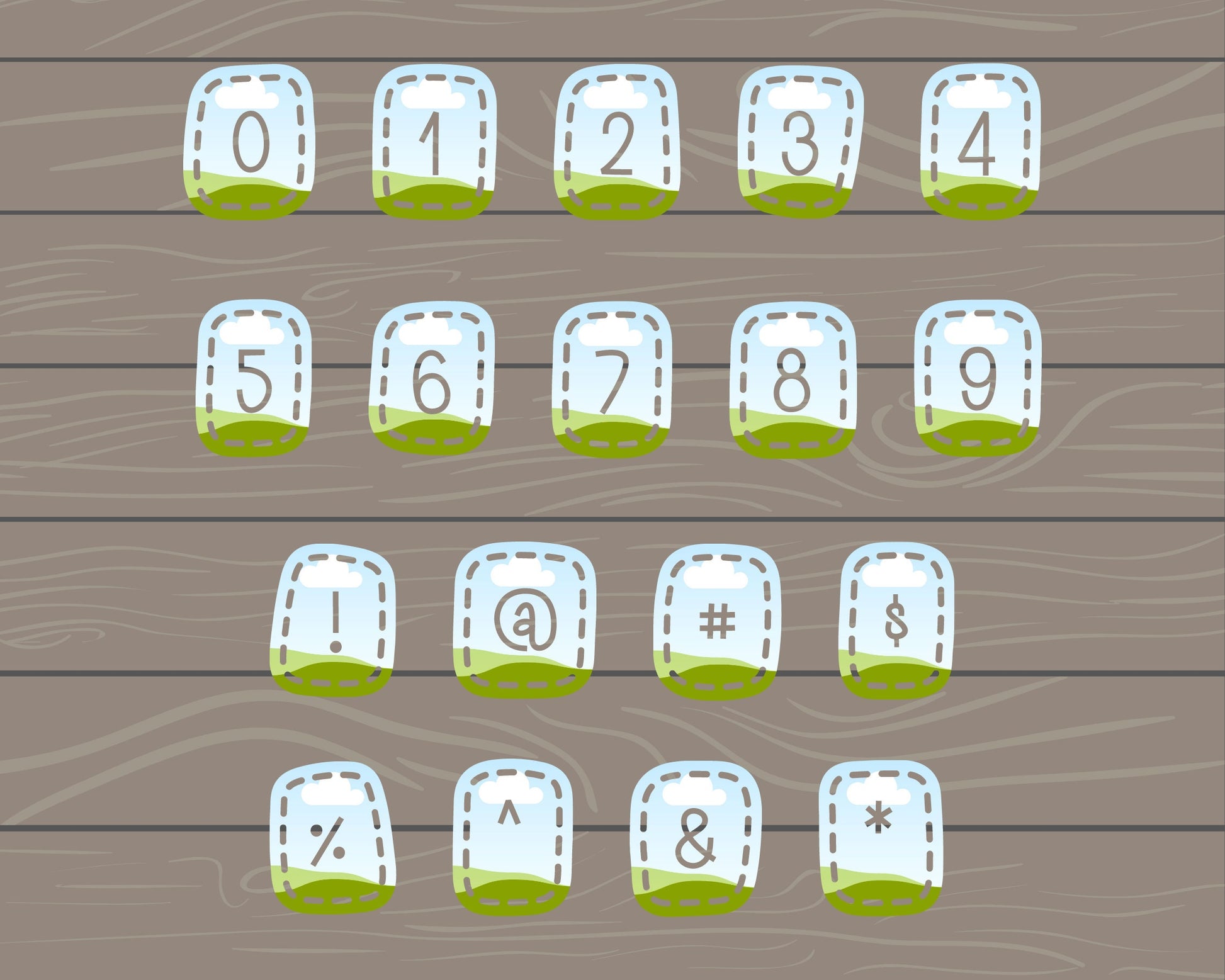 Design Your Own Stich Patch Letters on Canva, Doodle Letters Canva Frames Bundle, Canva Letters Template, Drag and Drop, Digital Stitch
