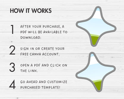 Design Your Own Faux Embroidery Stars, Digital Stitch Stars, Stars Applique, Canva Frames Bundle, Celestial Patch Duotone, Drag and Drop PNG