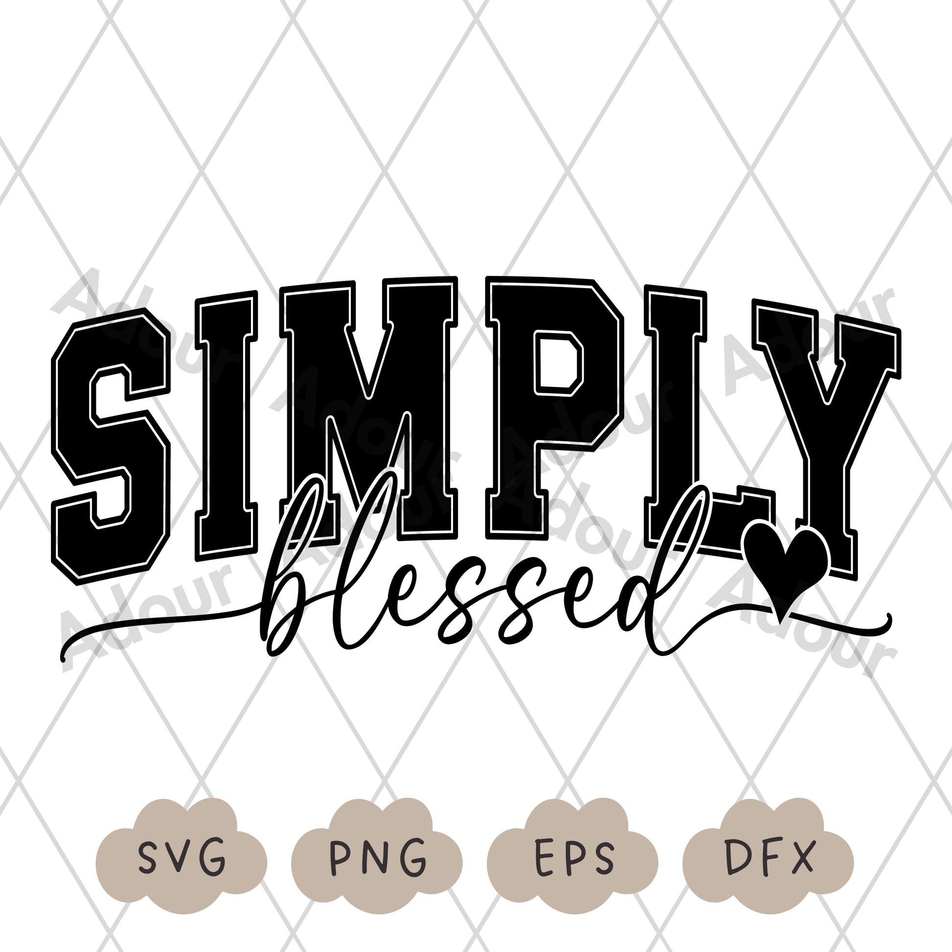 Simply Blessed Svg, Varsity Blessed PNG, Blessed Shirt, Faith Svg, Christian Svg, Jesus Svg, Cricut Svg, Sublimation Design, Commercial Use