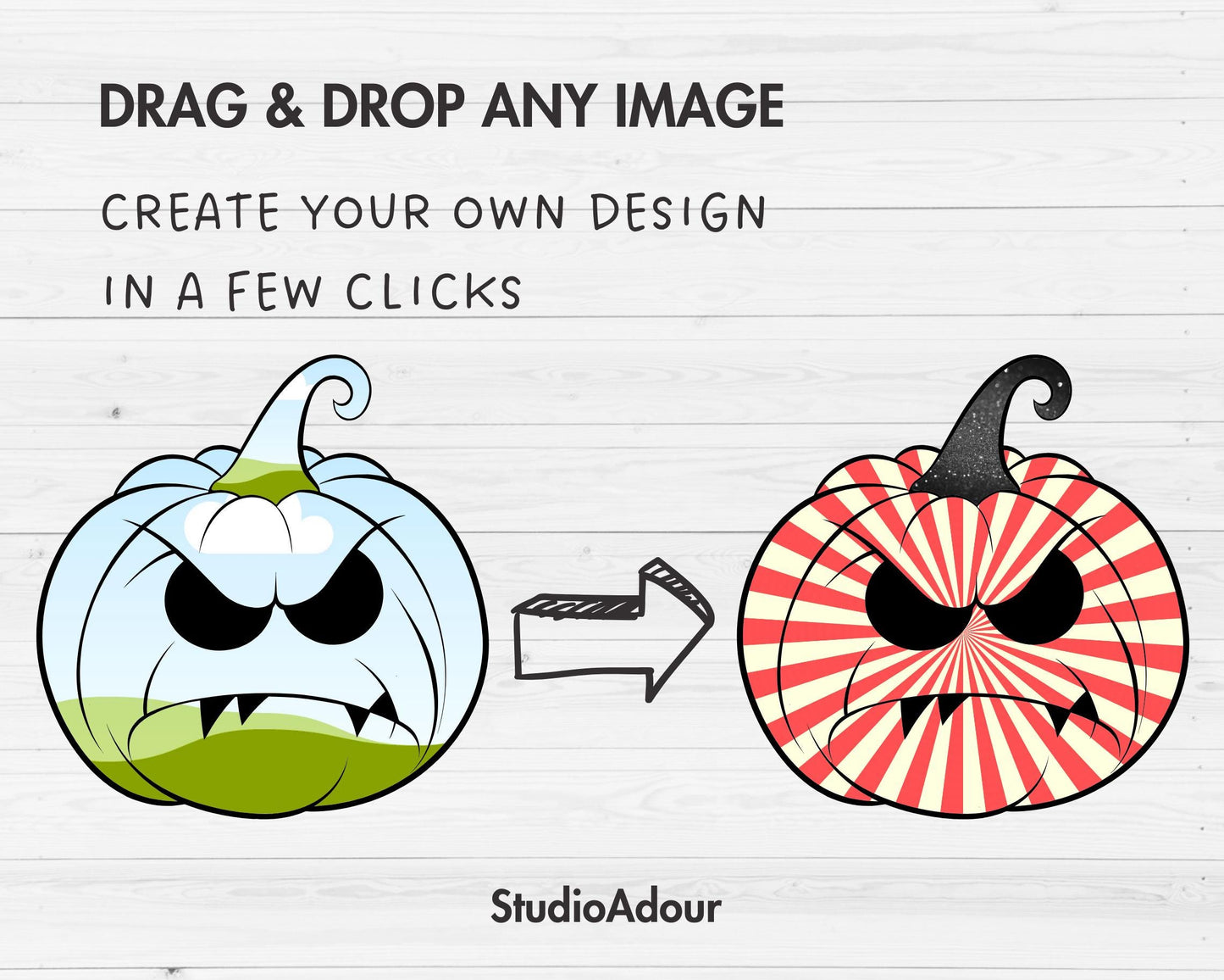 Design Your Own Halloween Pumpkin Canva Frames, Drag and Drop, Pumpkin Canva Template, Spooky Season, Editable Canva Template, Pumpkin Face