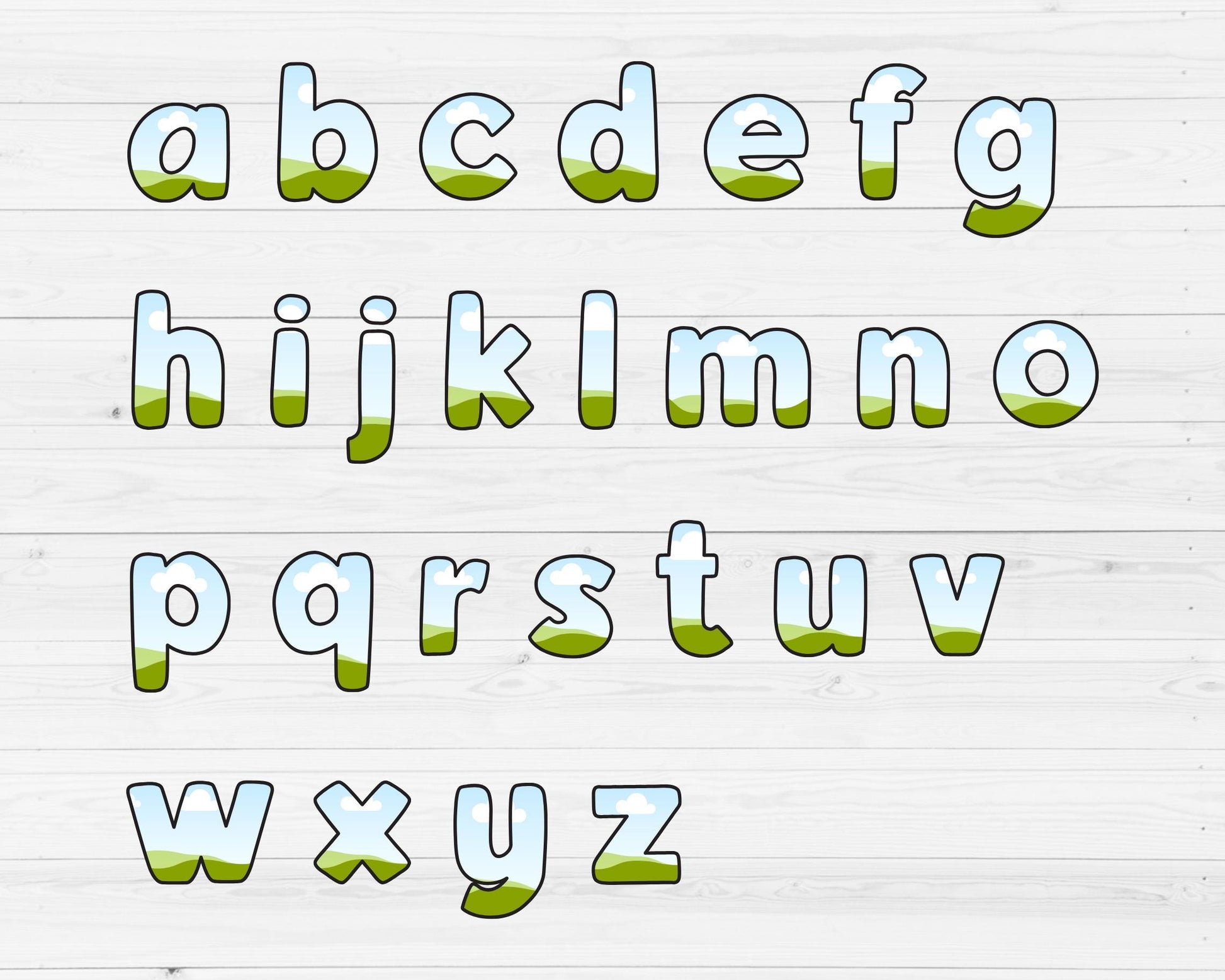 Design Your Own Doodle Letters on Canva, Doodle Alphabet Canva Template, Drag and Drop, Uppercase & Lowercase Canva Alphabet, Letters PNG