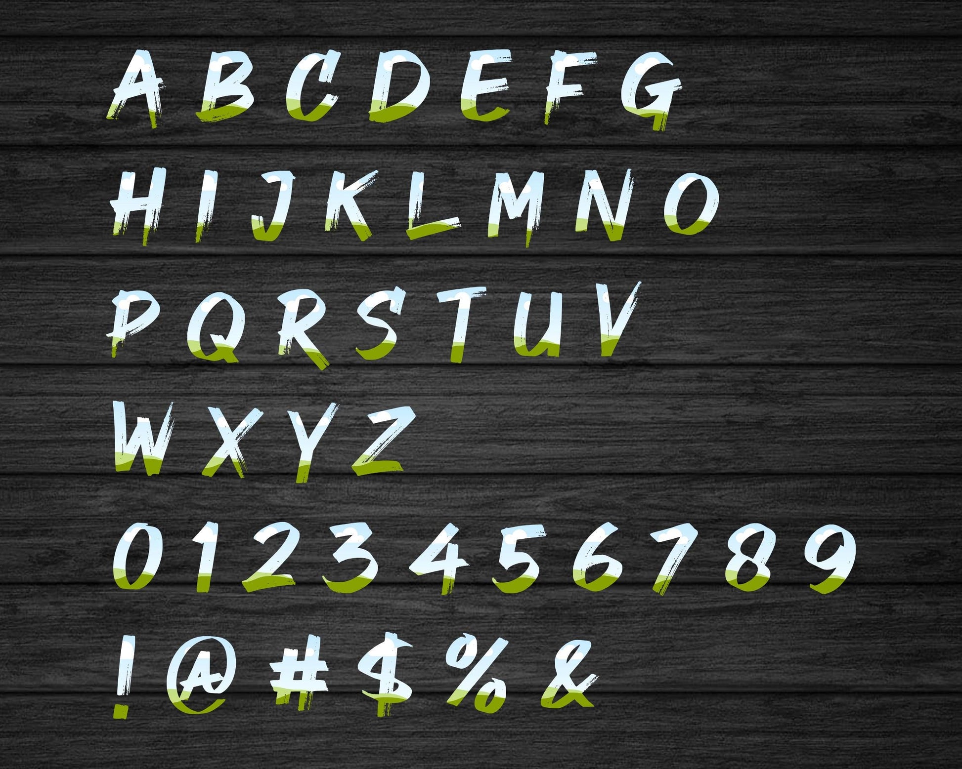 Design Your Own Brush Letters on Canva, Paint Alphabet Canva Template, Drag and Drop, Brush Stroke Canva Alphabet, Canva Frames Bundle