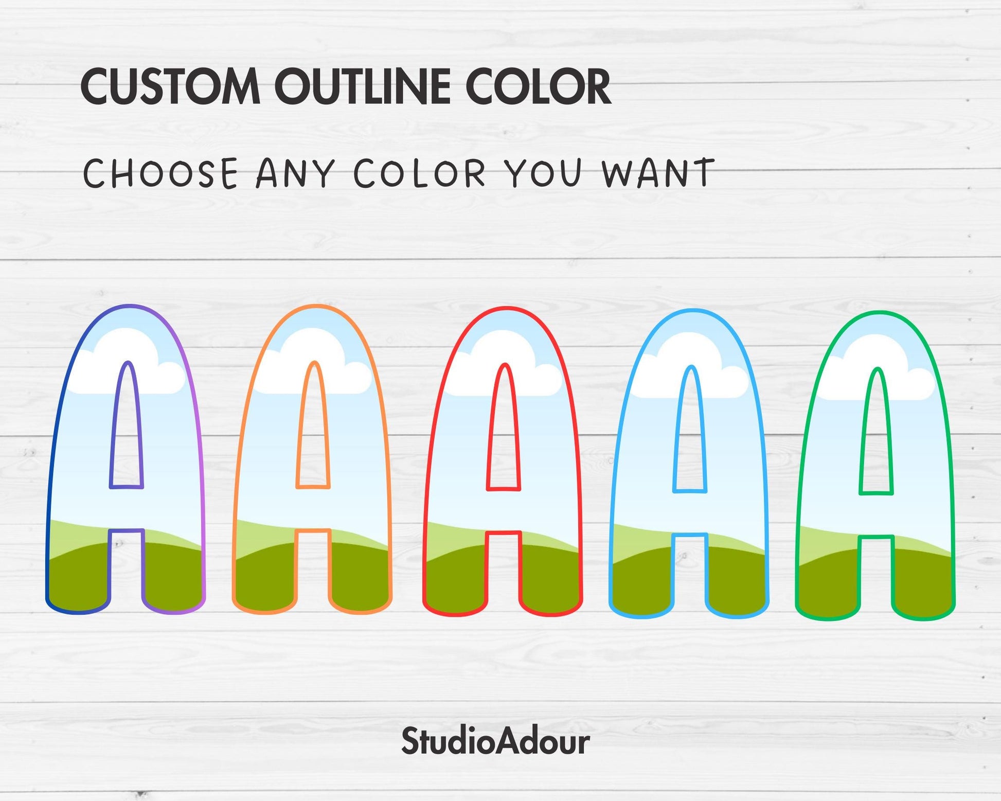 Design Your Own Doodle Letters on Canva, Doodle Alphabet Canva Template, Drag and Drop, Editable Canva Alphabet, Canva Frames Bundle