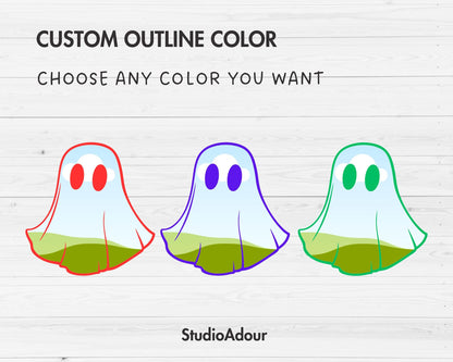 Design Your Own Retro Halloween Ghost, Ghost Canva Template, Drag and Drop, Ghost Canva Frames, Spooky Season, Halloween Ghost, Groovy Ghost