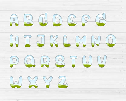 Design Your Own Stitch Letters & Numbers on Canva, Doodle Letters, Digital Stitch Letters, Drag and Drop, Canva Template, Editable Letters