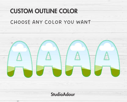 Design Your Own Stitch Letters & Numbers on Canva, Doodle Letters, Digital Stitch Letters, Drag and Drop, Canva Template, Editable Letters