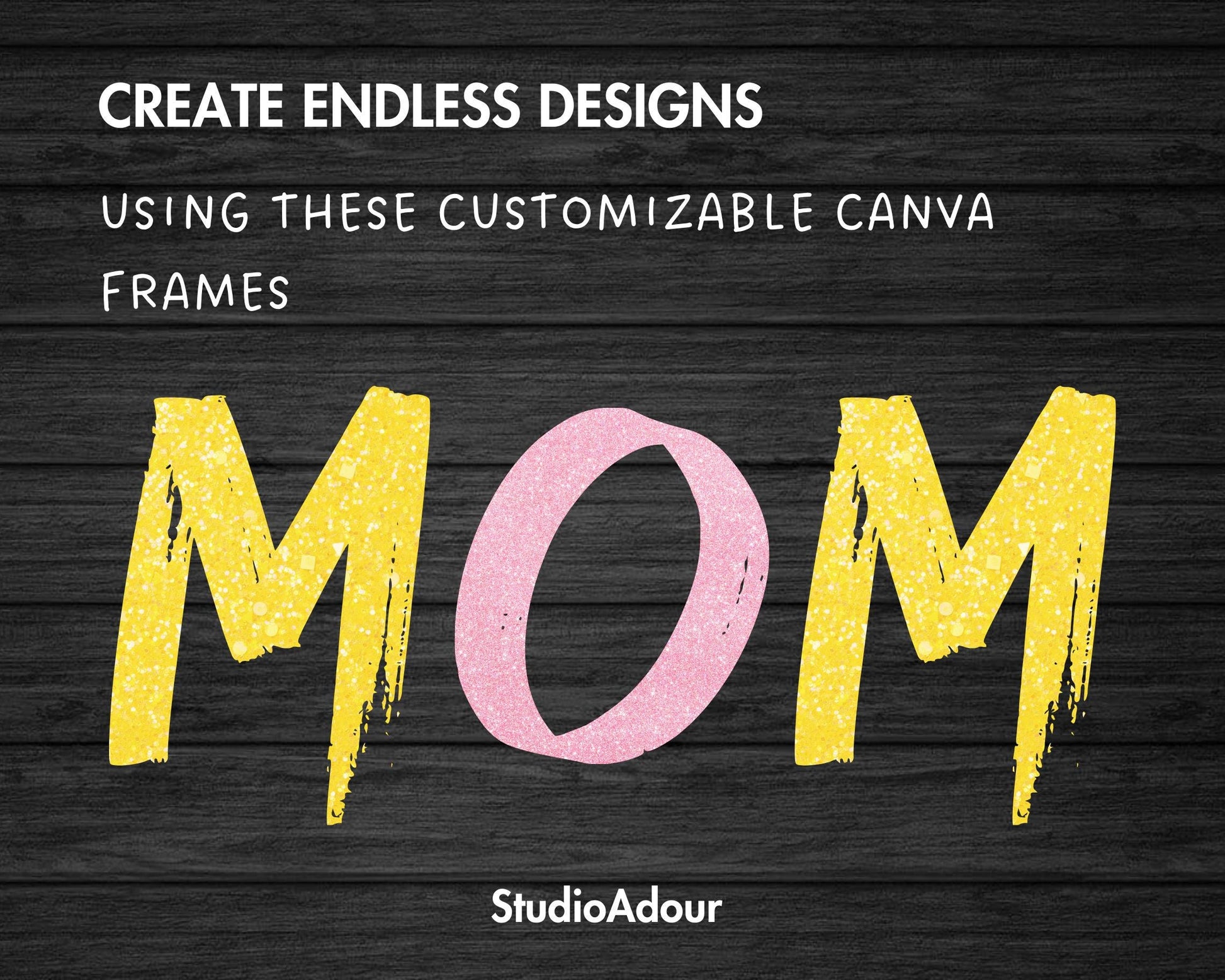 Design Your Own Brush Letters on Canva, Paint Alphabet Canva Template, Drag and Drop, Brush Stroke Canva Alphabet, Canva Frames Bundle
