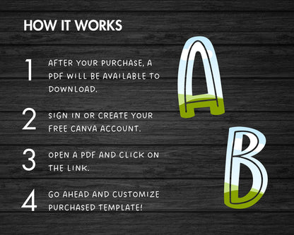 Design Your Own Doodle Letters on Canva, Doodle Alphabet Canva Template, Drag and Drop, Editable Canva Alphabet, Canva Frames Bundle