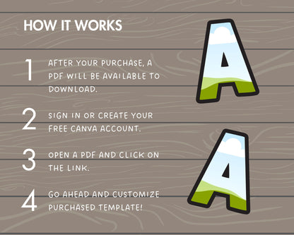 Design Your Own Canva Letters, Alphabet Canva Template, Drag and Drop, Canva Frames Bundle, Canva Letters & Numbers, Doodle Letters, #78