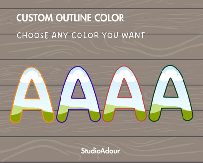 Design Your Own Doodle Letters on Canva, DIY Doodle Alphabet Canva Template, Drag and Drop, Editable Canva Alphabet, Canva Frames Bundle #79