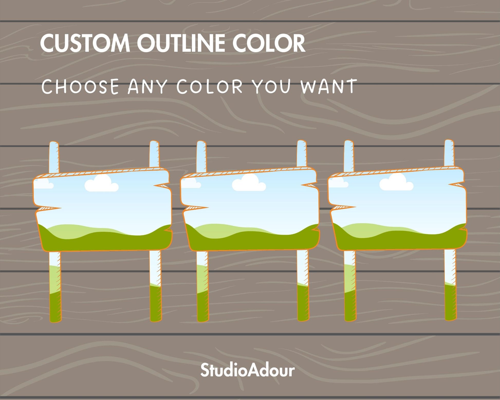 Design Your Own Doodle Sign Canva Frame, Wooden Sign Canva Template, Canva Frames Bundle, Editable Wood Sign, Wood Board, Drag and Drop PNG