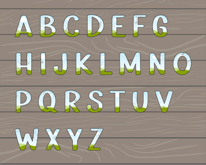 Design Your Own Retro Doodle Letters on Canva, Distressed Letters Canva Template, Easy Drag and Drop, Editable Canva Letters and Numbers #81