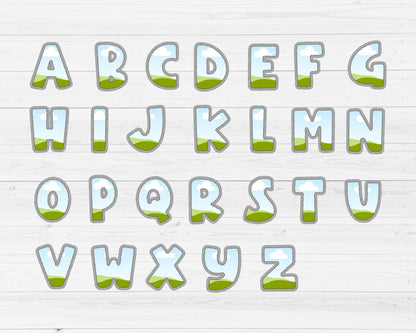 Design Your Own Doodle Letters and Numbers, Faux Embroidery Alphabet, Uppercase & Lowercase Letters, Stitch Canva Letters, Drag and Drop