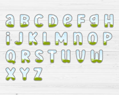 Design Your Own Digital Stitch Letters and Numbers, Faux Embroidery Canva Alphabet, Applique Patch Canva Letters, Drag and Drop, Duotone #83