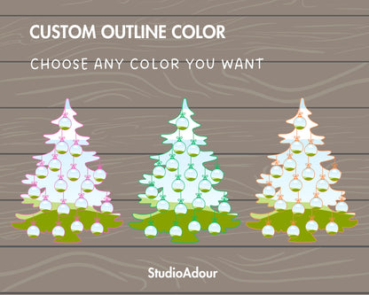 Design Your Own Christmas Tree Photo Collage in Canva, Editable Xmas Collage Canva Template, Easy Drag and Drop Photo, Family Tree Collage