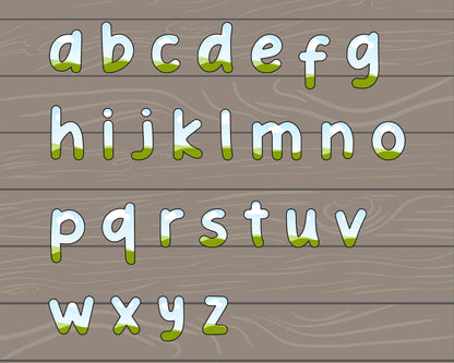 Design Your Own Doodle Letters on Canva, DIY Doodle Alphabet Canva Template, Drag and Drop, Editable Canva Alphabet, Canva Frames Bundle #79