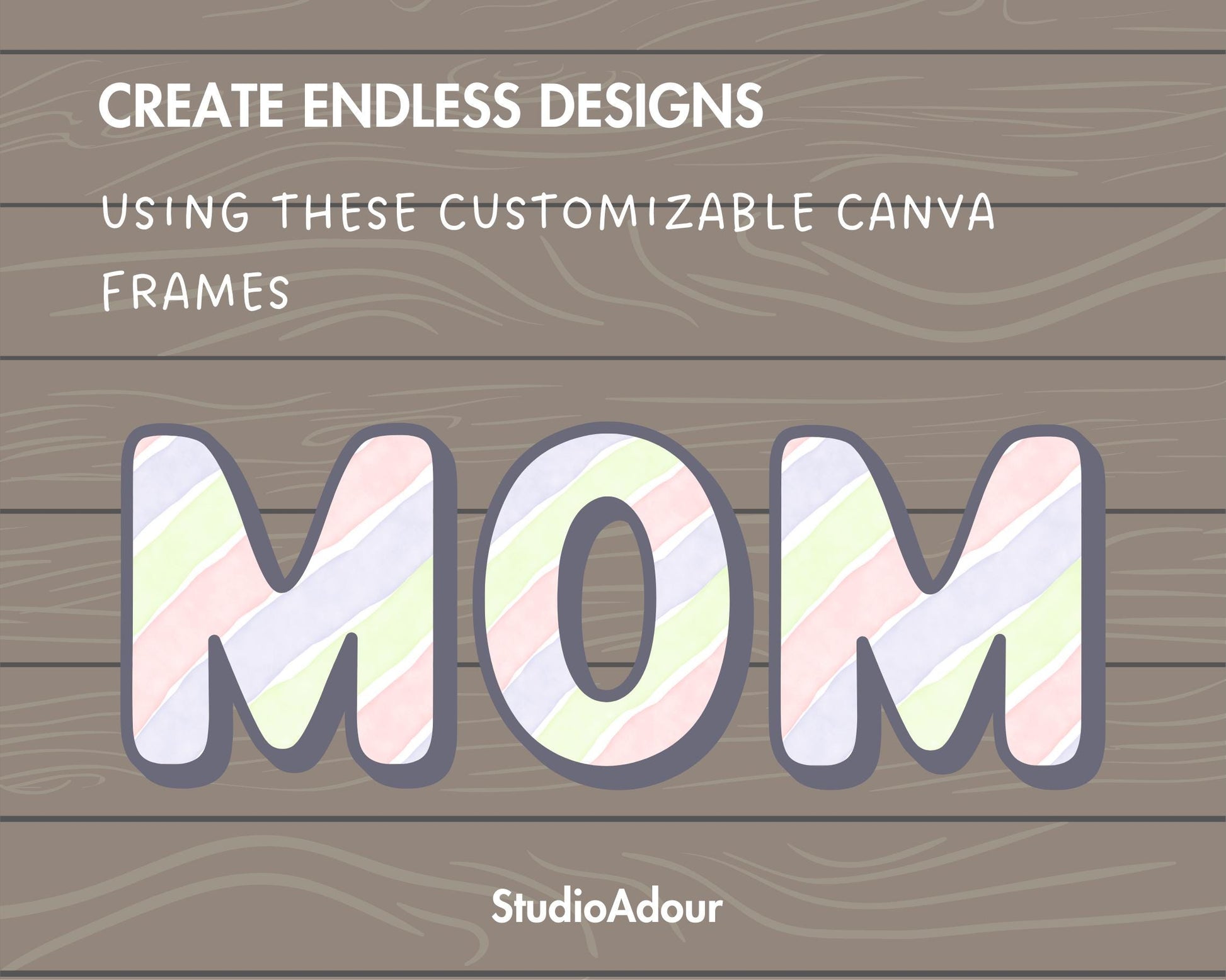 Design Your Own Doodle Letters on Canva, Doodle Alphabet Canva, Drag and Drop, Lowercase & Uppercase Canva Letters, Canva Frames Bundle #80