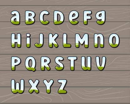 Design Your Own Doodle Letters on Canva, Doodle Alphabet Canva, Drag and Drop, Lowercase & Uppercase Canva Letters, Canva Frames Bundle #80