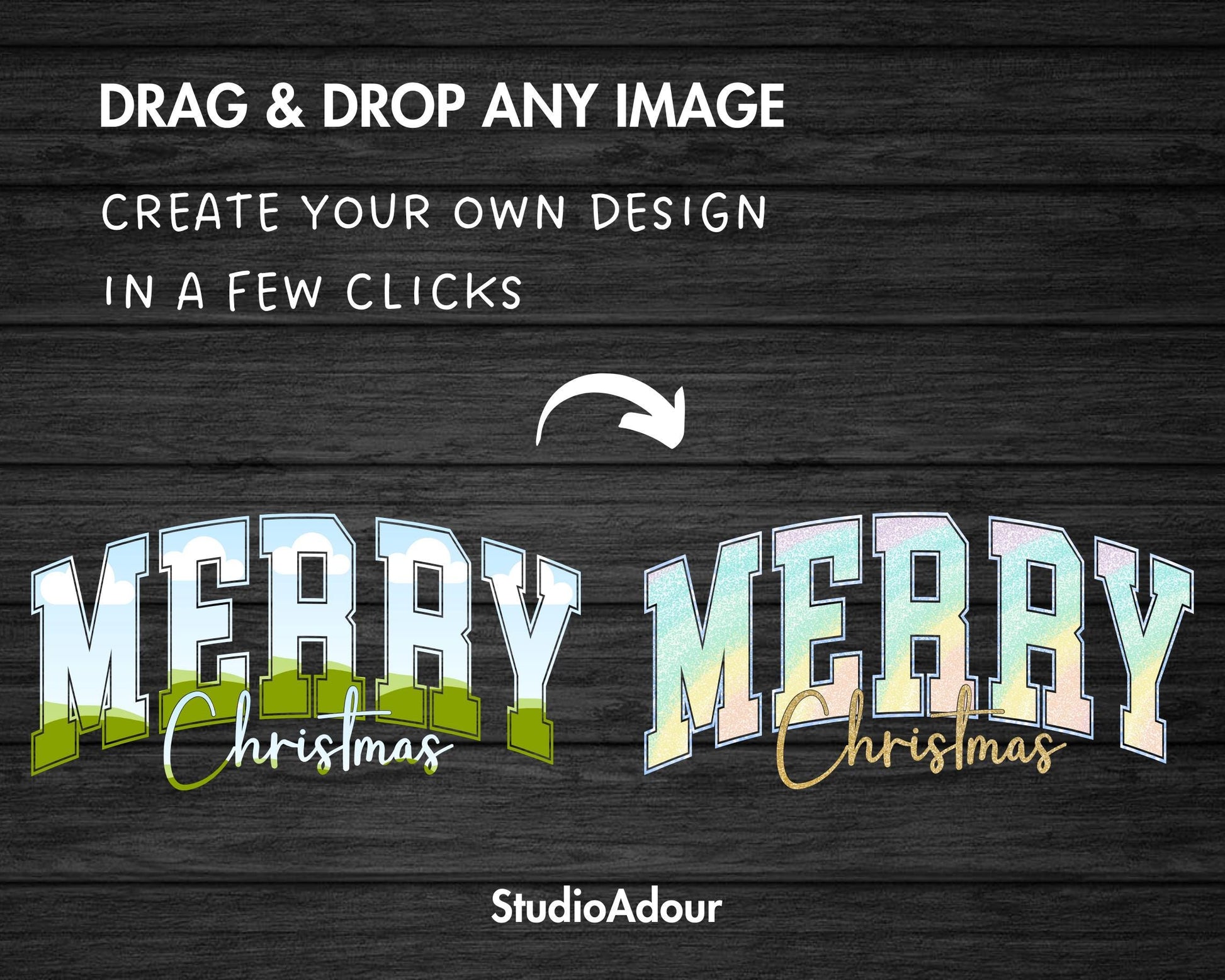 Design Your Own Merry Christmas Canva Frame, Editable Christmas Canva Template, Drag and Drop, Sublimation Design, Christmas Varsity Tshirt