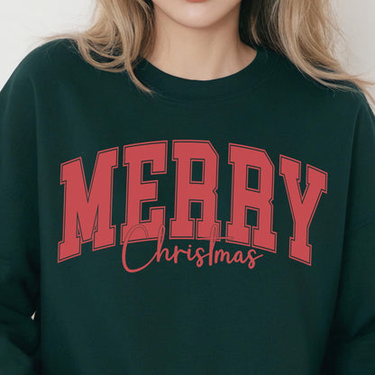 Merry Christmas Svg, Xmas Shirt PNG, Varsity Christmas Svg, Retro Varsity Svg, Holyday Season T-Shirt, Sublimation Design, Xmas Sweatshirt