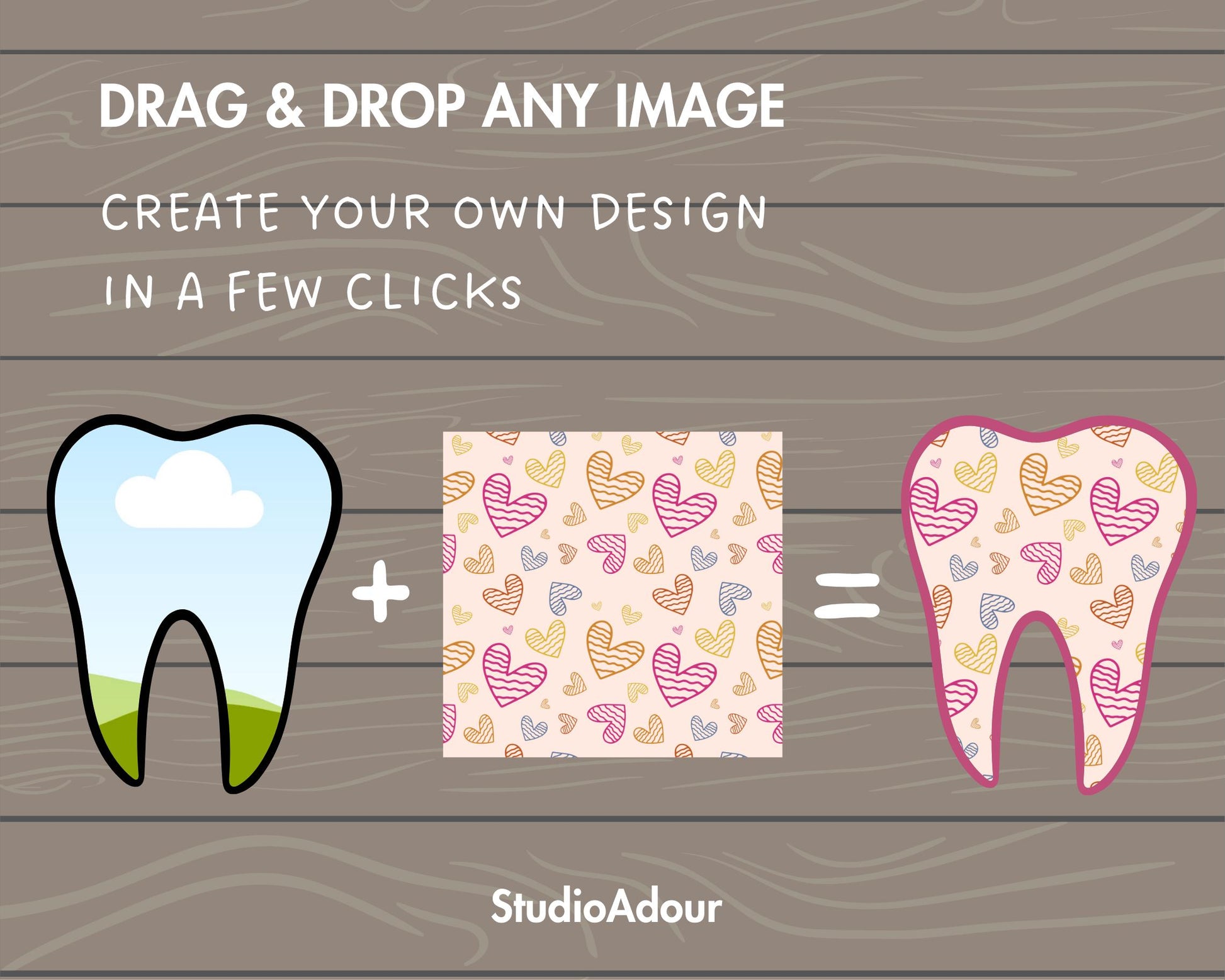 Design Your Own Tooth, Canva Frames Bundle, Teeth Canva Template, Drag and Drop, Dentist Canva Frames Bundle, Editable Tooth, Dental Clipart