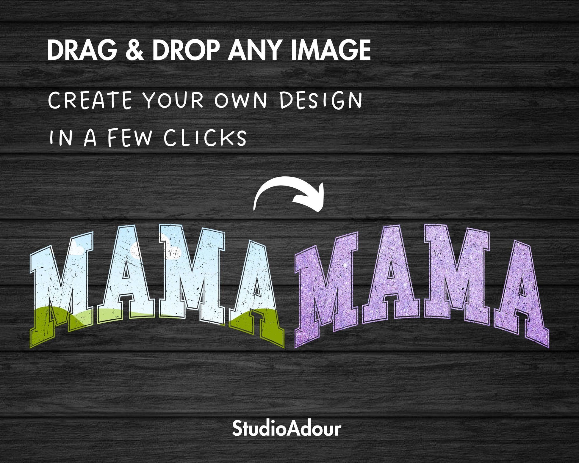 Design Your Own Distressed Mama Canva Frame, Editable Mama Canva Template, Drag and Drop, Sublimation Design, Mother's Day, Mama Varsity