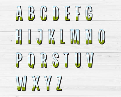 Design Your Own Doodle Letters on Canva, Doodle Alphabet Canva Template, Drag and Drop, Editable Canva Alphabet, Canva Frames Bundle