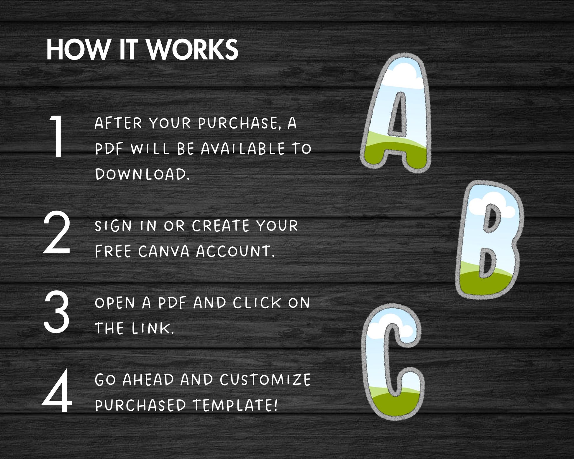 Design Your Own Stitch Letters Canva Frames, Faux Embroidery Alphabet, Digital Embroidery Canva Letters PNG, Drag and Drop, Applique Letters