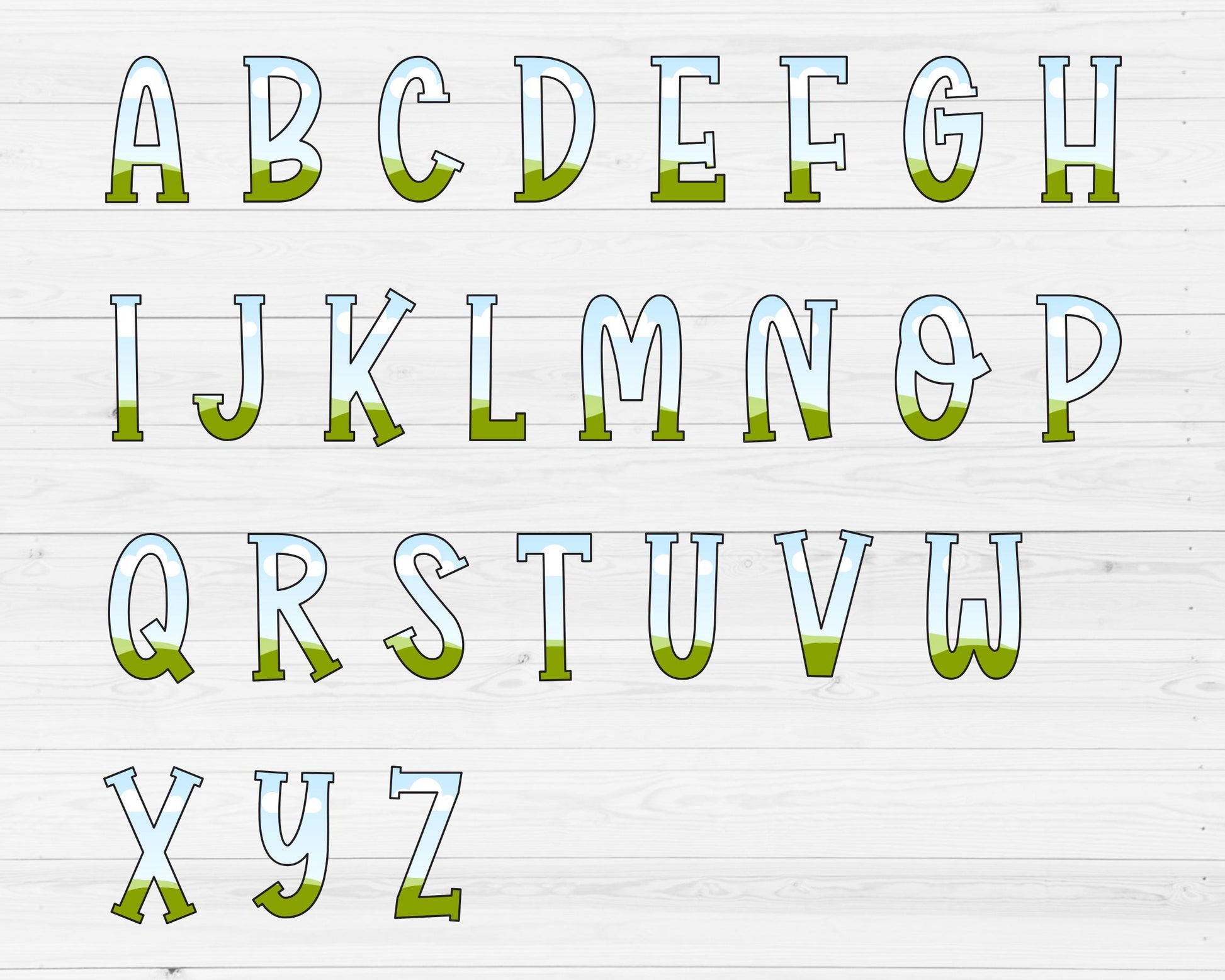Design Your Own Vintage Doodle Letters on Canva, Retro Alphabet Canva, Drag and Drop, Editable Canva Letters PNG, Canva Frames Bundle #85