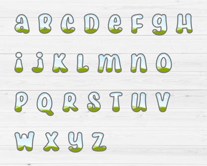 Design Your Own Faux Embroidery Grovy Letters, Faux Embroidery Retro Groovy Letters, Stitch Alphabet Canva Template, Drag and Drop PNG #86