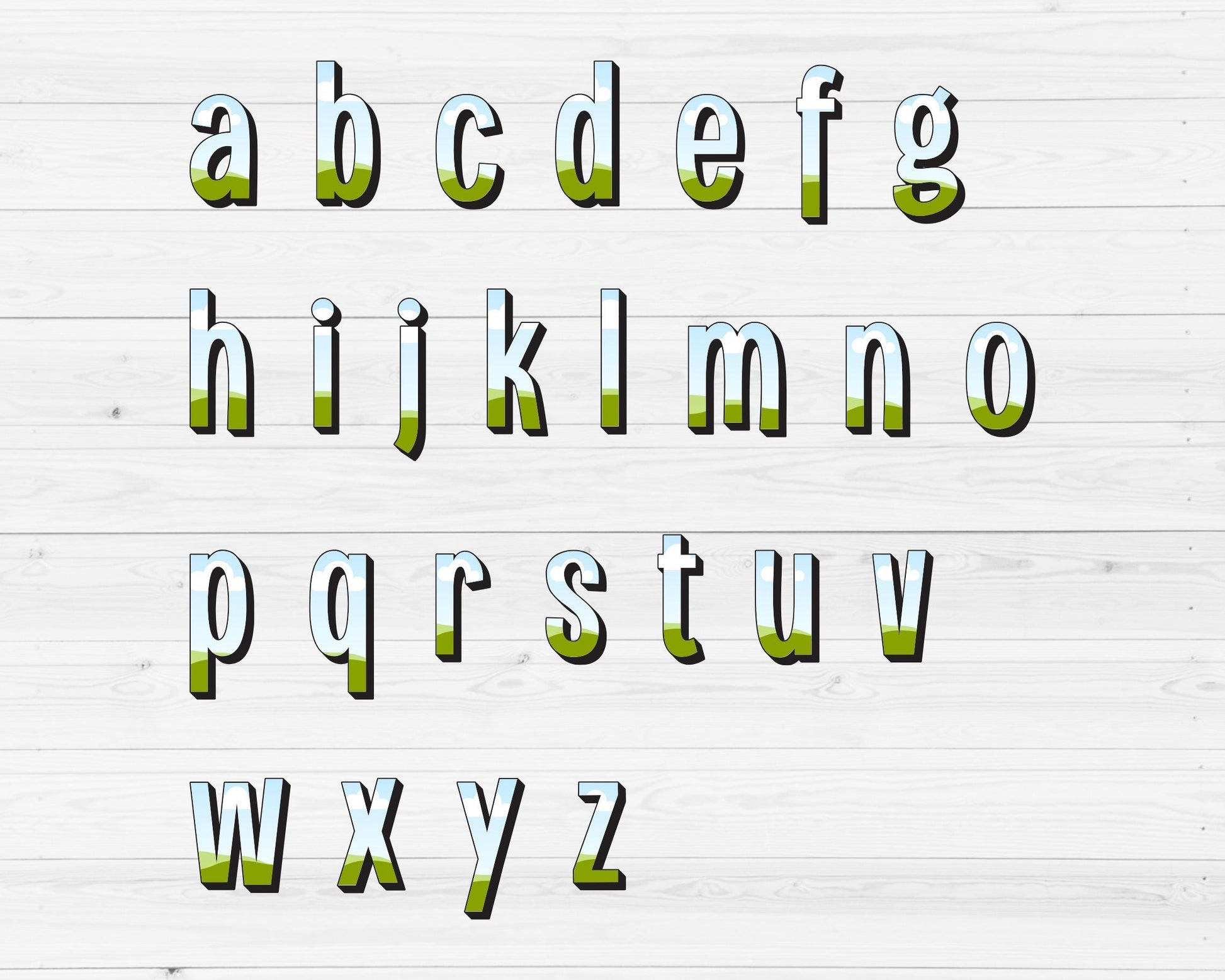 Design Your Own Doodle Letters on Canva, Doodle Alphabet Canva Template, Drag and Drop, Editable Canva Alphabet, Canva Frames Bundle