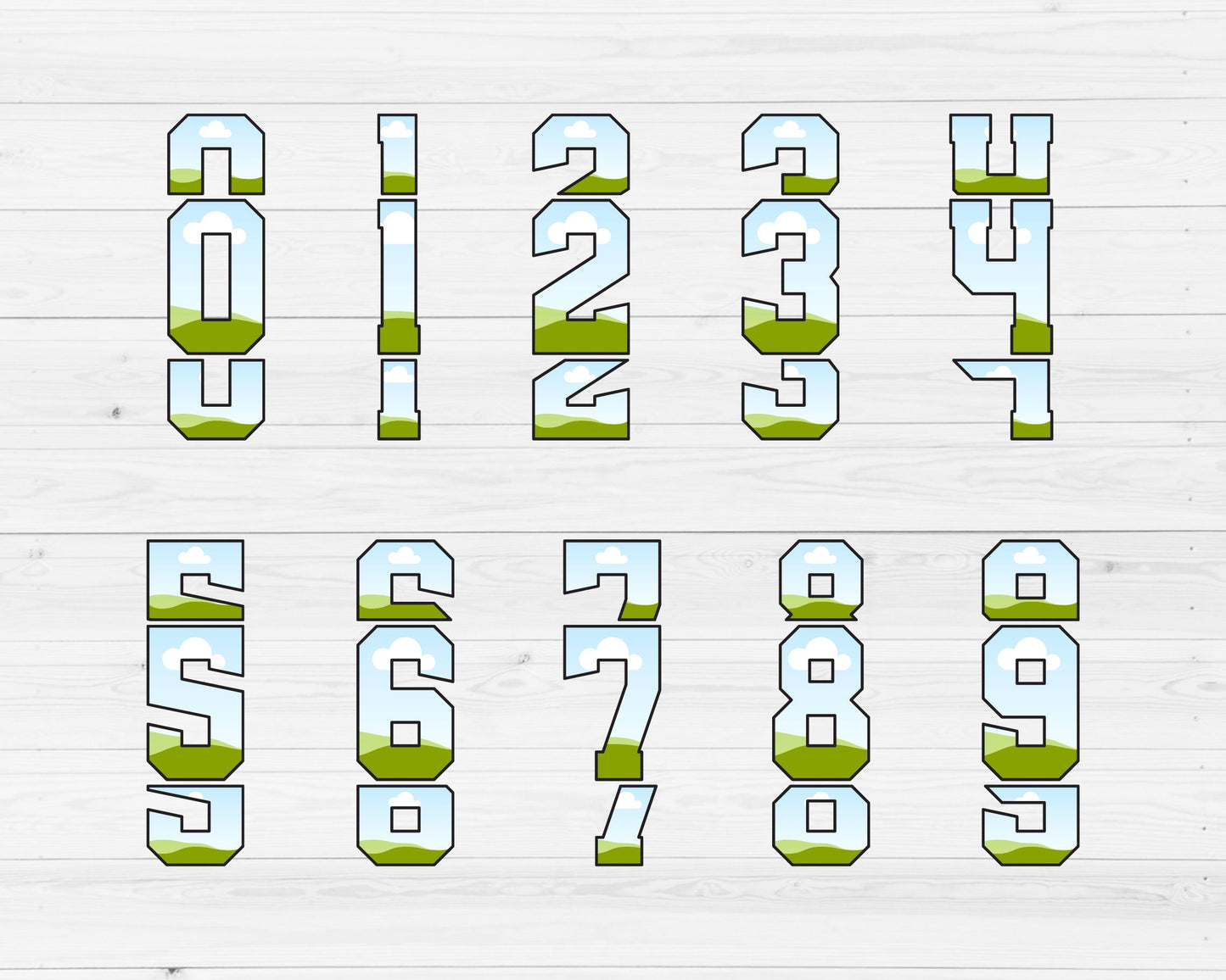 Triple Varsity Letters and Numbers, Stacked Varsity Canva Alphabet, Sport College Canva Letters, Drag and Drop, Split Letters, Canva Frames